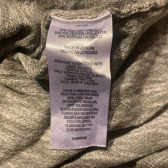 dkny Gray Short Sleeve Soft Sweater Pullover XXL - Picture 7 of 9